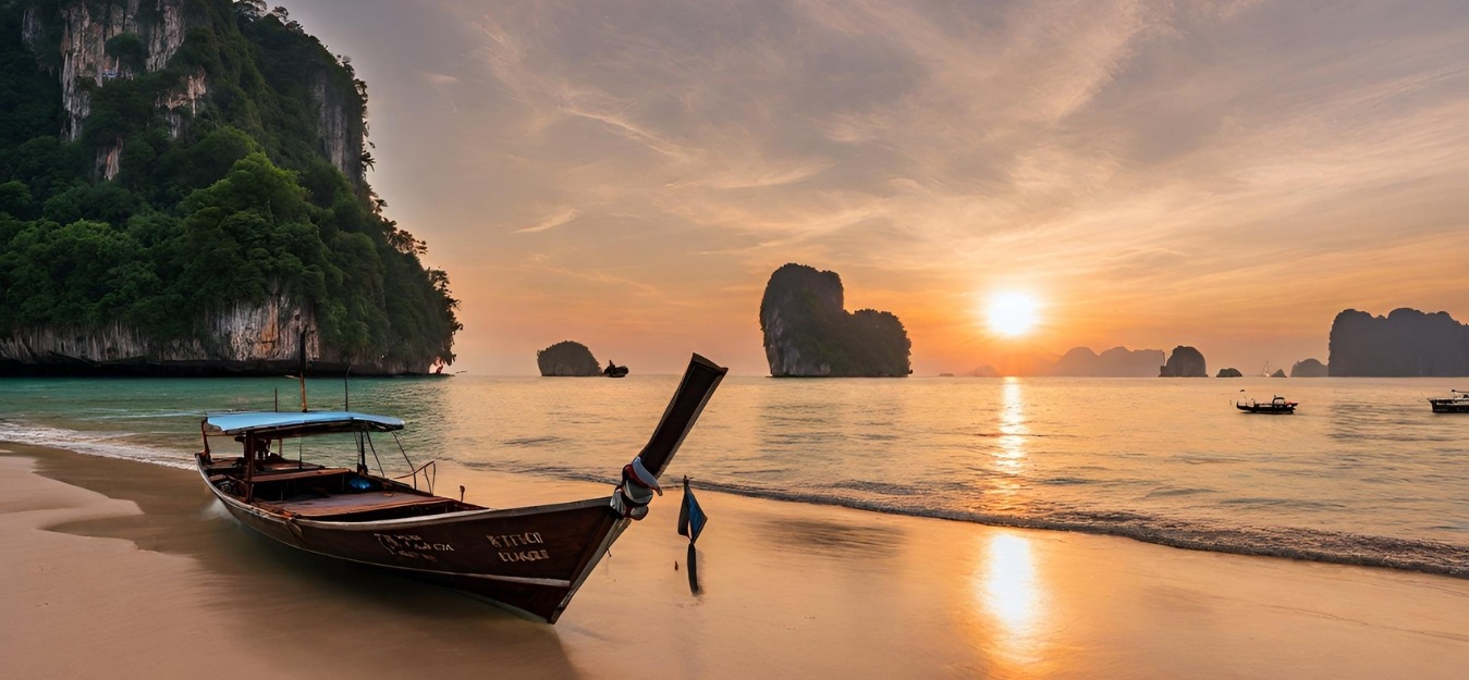 Viaje a Tailandia. Atardecer en Krabi